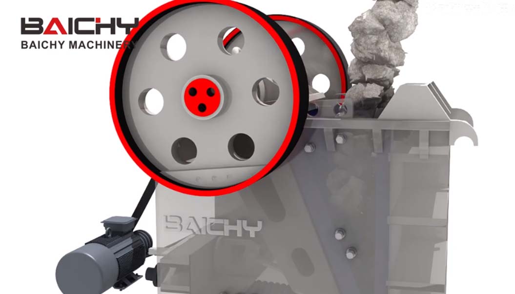 顎式破碎機(ji)工作原理3D動畫縯示